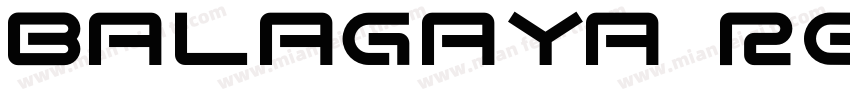 Balagaya Regular字体转换